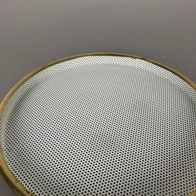 French Rigituelle Metal Tray in the style of Mathieu Mategot, 1960s For Sale - Image 6 of 16