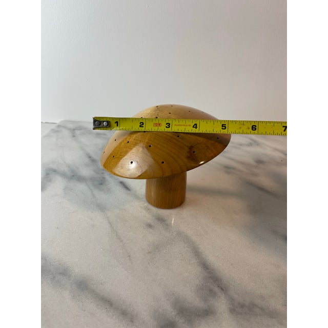 Late 20th Century Vintage Oregon Myrtlewood Mushroom Sculpture — Zumwalt’s Myrtlewood, Bandon Or For Sale - Image 5 of 6
