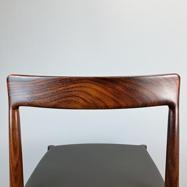 Chairs in Rosewood and Black Imitation Leather from Lübke, 1960s, Set of 6 For Sale - Image 11 of 14