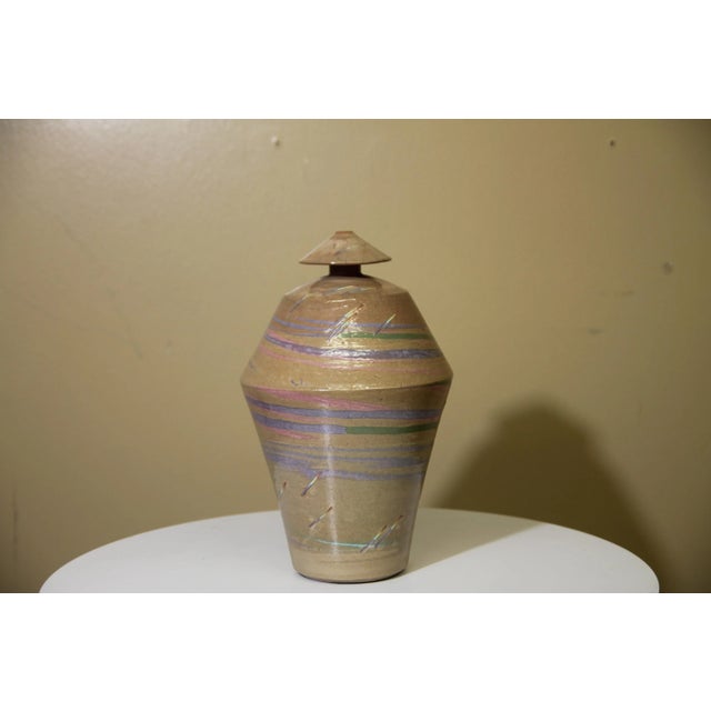 Wonderful vase by the iconic Dick Studley of Boston MA. His work is on display at the Smithsonian American Art Museum....