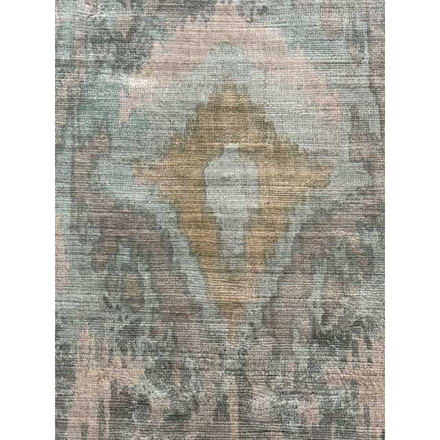 Green 8ft 9in × 11ft 10in Exquisite Rugs Revias Mist Area Rug For Sale - Image 8 of 12