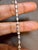 Metal 5 Carat Diamond Bracelet in 18k White Gold, Pear & Trillion Cuts For Sale - Image 7 of 8