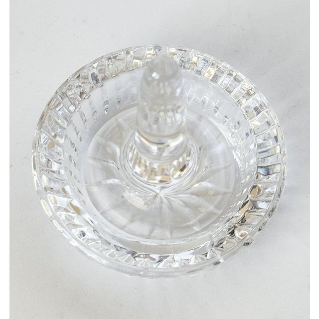 Lovely vintage Waterford Crystal jewelry tray especially designed for holding rings safely at hand. Waterford is the...