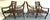 Brown Vintage McGuire Inspired Target Back Style Bamboo and Rawhide Wrapped Arm Chairs With Cushions- Set of 4 For Sale - Image 8 of 18