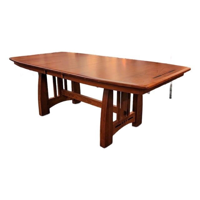 Hayworth Amish Dining Table by Fusion Designs For Sale