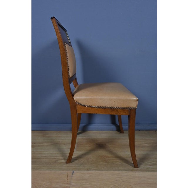 Directoire Style Mahogany Chairs, Late 19th Century, Set of 6 For Sale - Image 14 of 17