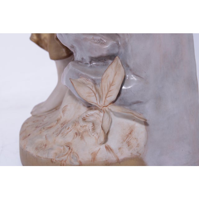 Royal Dux Bohemian Female Water Carrier Porcelain Statue For Sale - Image 10 of 16