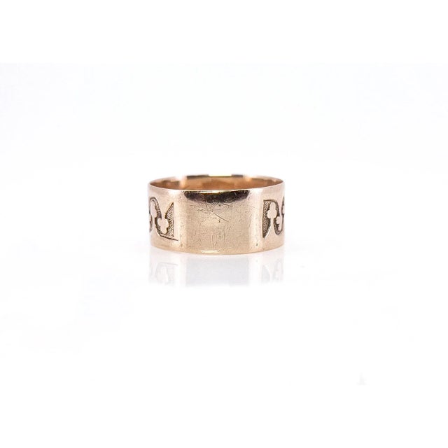 Late 19th Century Victorian Wedding Ring, Amelia L. Bean, Size 7.5 For Sale In Los Angeles - Image 6 of 6