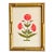 Hand-Painted Jaipuri Red Floral Motif Painting. Framed For Sale