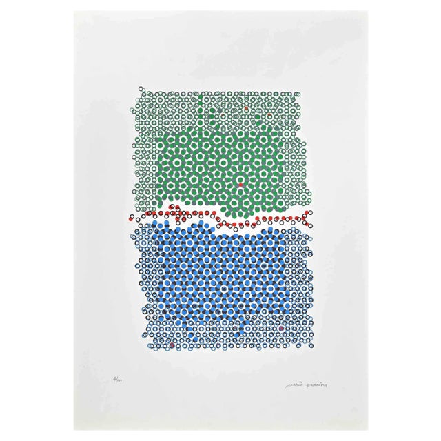 Mario Padovan, Abstract Composition, Screen Print, 1971 For Sale