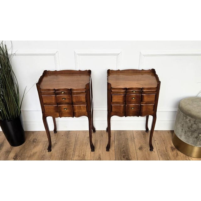 1940s French Nightstands, 1940s, Set of 2 For Sale - Image 5 of 9