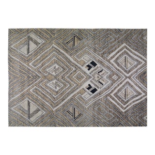 Moroccan Sheba Hand Knotted Wool Rug, 9'6"x13'5" For Sale