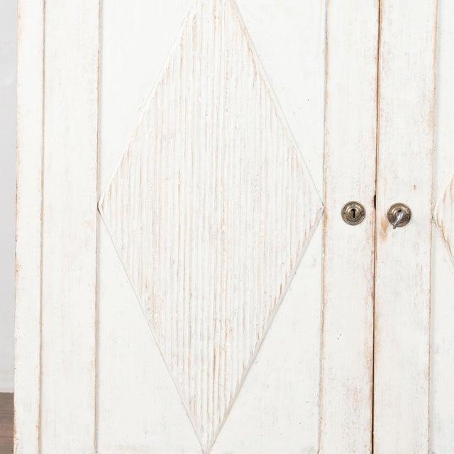 19th Century Swedish White Gustavian Cabinet Sideboard For Sale - Image 11 of 15