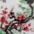 Chinese Ceramic Plate,Famille Rose Porcelain Plate Hand Painted Flowers and Birds Pattern For Sale - Image 10 of 10