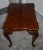 Ethan Allen Burl Mahogany Table Vintage Queen Anne Side Carved Claw Foot For Sale In Philadelphia - Image 6 of 12