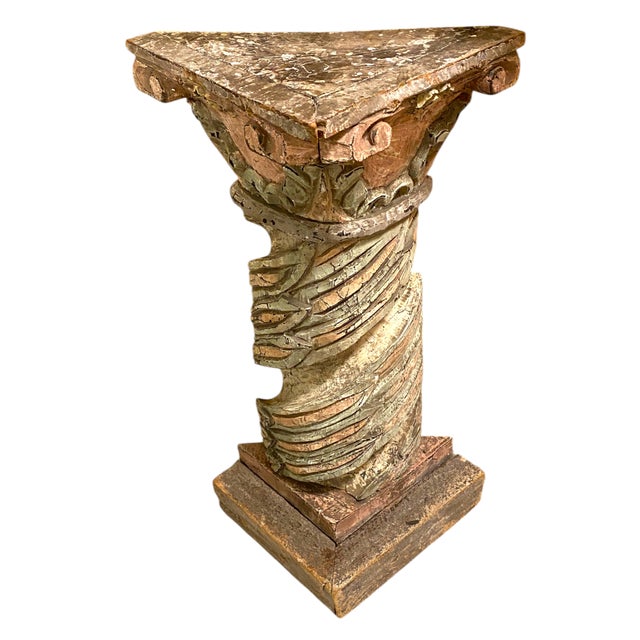 Wood Antique Italian Column Pilasters 18th/19th Century Architectural Salvage Decor For Sale - Image 7 of 18