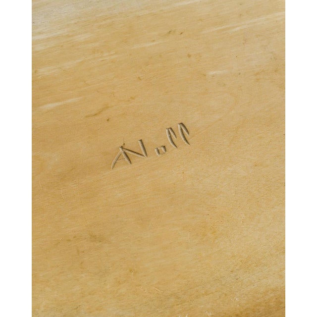 Mid-Century French Light Wooden Tray by Alexandre Noll, 1950s For Sale - Image 4 of 5