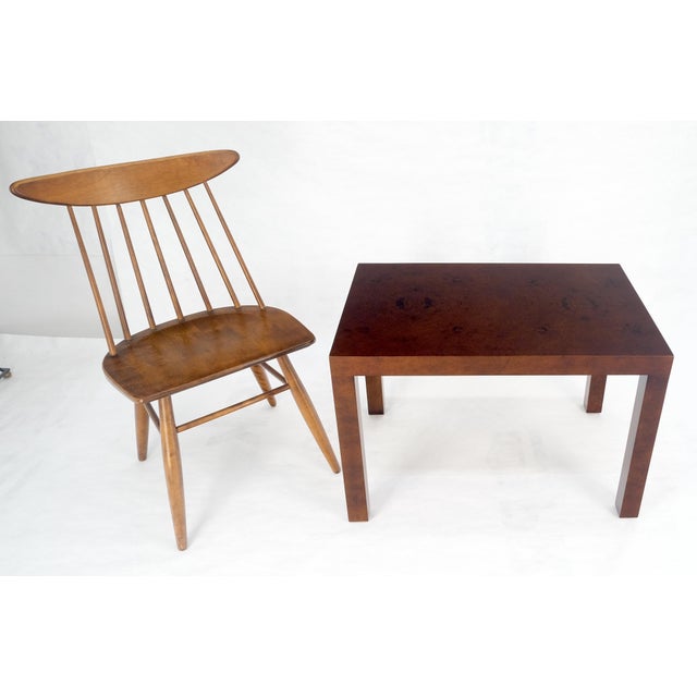 Chocolate Directional c1970s Mid Century Modern Side End 20x30 Rectangle Burl End Table For Sale - Image 8 of 12