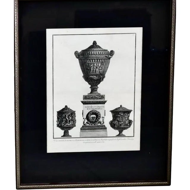 Giovanni (Cavalier) Battista Piranesi Pair 18th Century Giovanni Battista Piranesi Engravings of Urns For Sale - Image 4 of 5