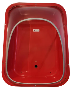 Pil Soundproof Telephone Booth in Red Plastic