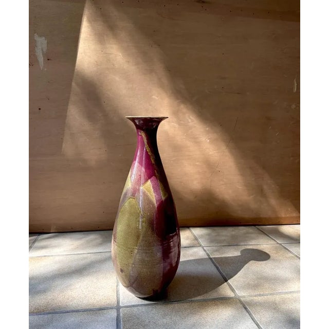 Large Art Deco Abstract Glazed Studio Ceramic Vase, Germany, 1920s For Sale - Image 12 of 18