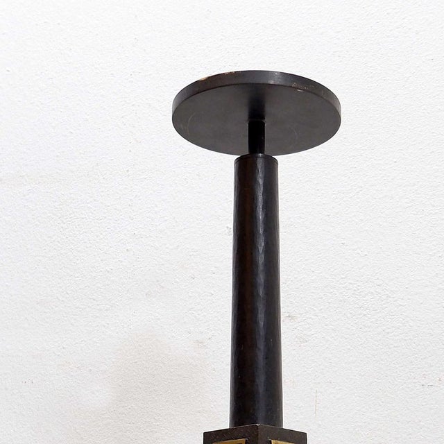 Vintage Wrought Iron Thurible Censer Incense Burner Stand For Sale - Image 11 of 12