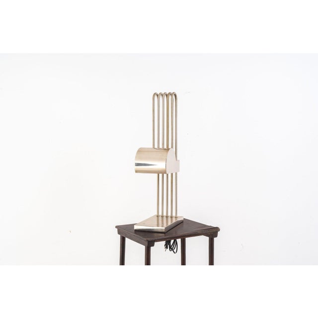 Art Deco Architectural Table Lamps by Marcel Breuer, France, 1920s, Set of 2 For Sale - Image 4 of 17