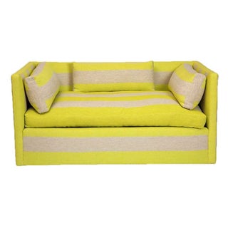 Yellow & Grey Settee For Sale