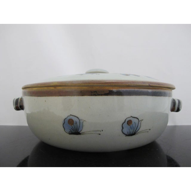 Ken Edwards El Palomar Blue Bird Tonala Mexico Pottery Casserole Covered Dish For Sale - Image 11 of 14