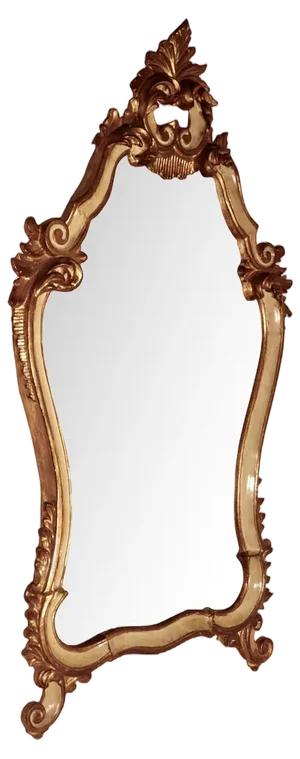 Italian Carved and Painted Console Mirror, 1870s