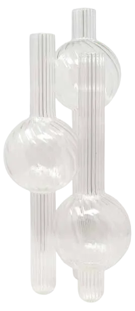 Large Dervish Vase in Blown Borosilicate Glass by Kanz Architetti for Hands On Design