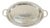 Late 20th Century Wm Rogers & Son Victorian Rose 1982 Silver Plated Oval Serving Platter Tray For Sale