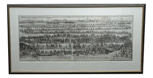 Matthäus Merian, Ceremonial Entry of the Majesty King Leopold in Frankfurt, 1668, Copper Engraving