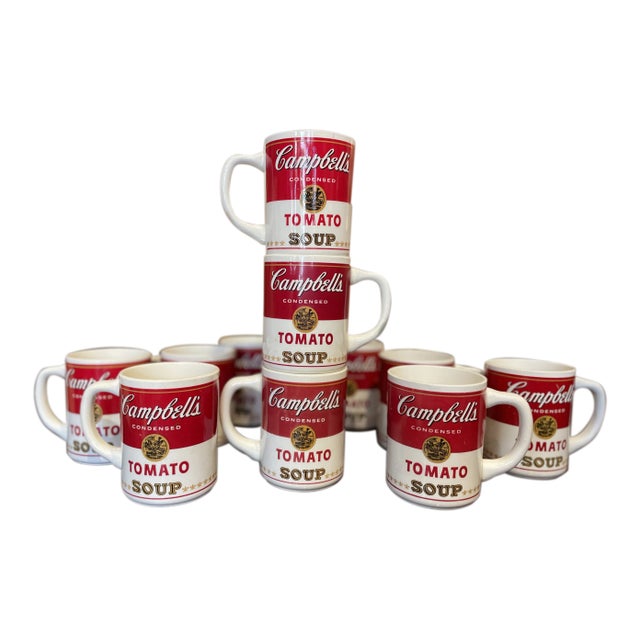 1968 First Edition Campbell's Soup Mugs- Set of 11 For Sale
