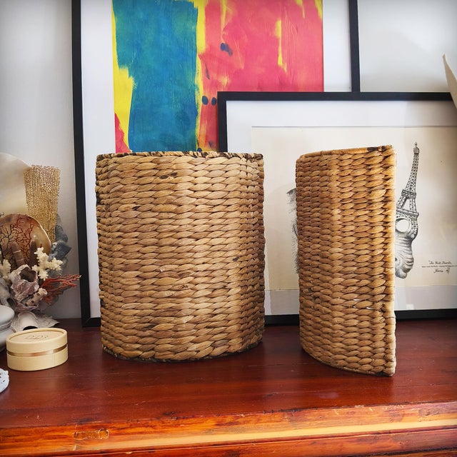 Seagrass Wall Sconces, France, 1960s, Set of 2 For Sale - Image 11 of 18