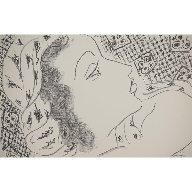 Henri Matisse (1869-1954) (after) Woman with a Headband Lithograph after a drawing by the artist Signed in the plate On...