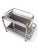 Silver Art Deco French Drinks Trolley with Mirrored Glass & Removable Tray, 1930s, Set of 2 For Sale - Image 8 of 9