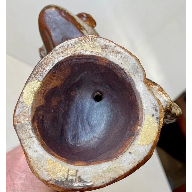 Stoneware Dragon Fish Sculpture by Carl Hugo Liisberg for Saxbo, 1940s For Sale - Image 10 of 13