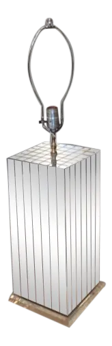 Modern Lucite Mirror Lamp