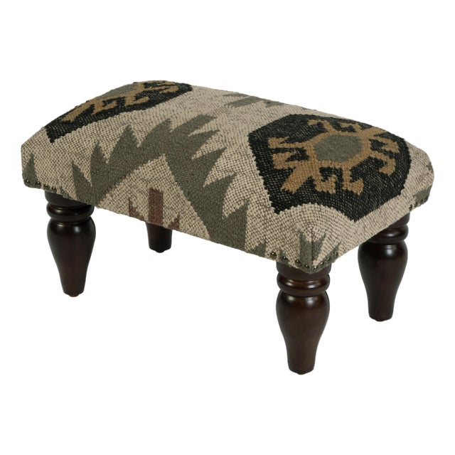 Berino 20 in. W x 11" H Rectangular Upholstered Stool, Mountain Lodge For Sale