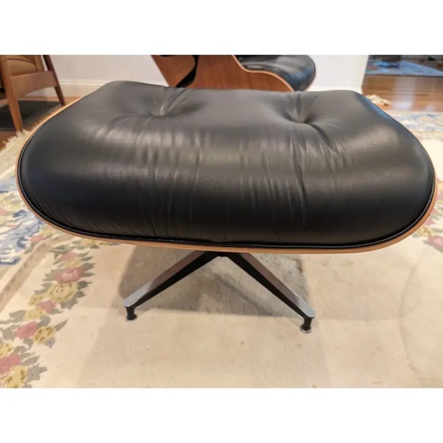 Eames Lounge Chair With Ottoman For Sale - Image 9 of 11