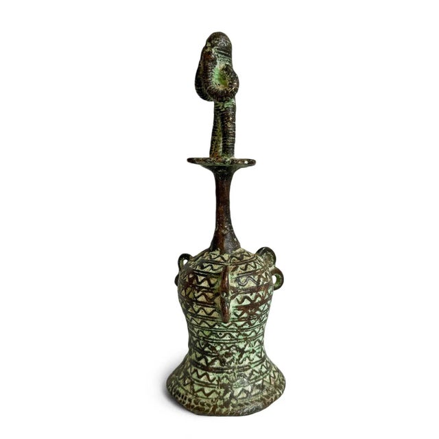 Mid 20th Century Vintage Kotoko Bronze Bell For Sale - Image 5 of 5