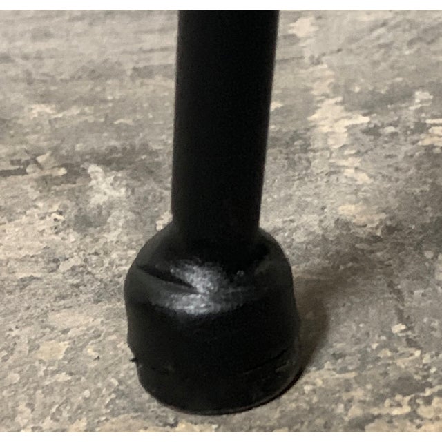 Set of 2 Garden or Dinning Armchairs in Black Wrought Iron, Indoor & Outdoor For Sale - Image 11 of 18