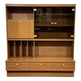 Teak Veneer Bar Buffet, 1980s For Sale