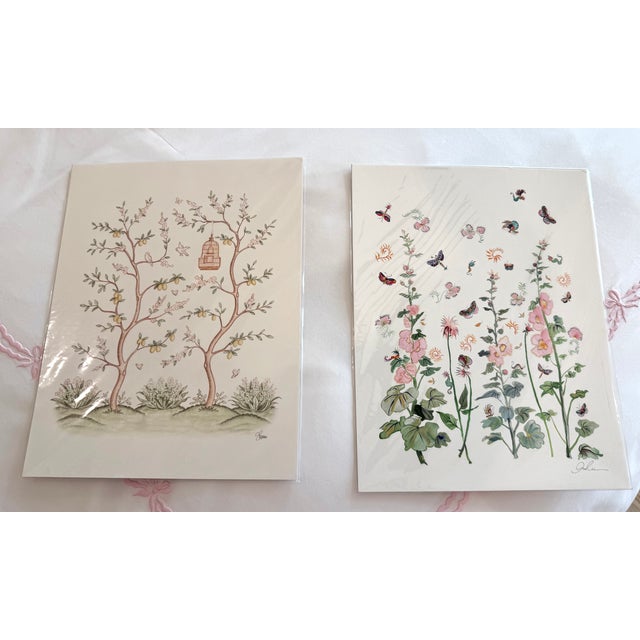 Shabby Chic Storybook Pair of Whimsical Botanical & Garden Prints For Sale - Image 3 of 9