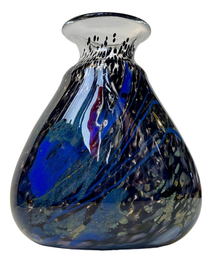 Vintage Art Glass Vase by Odd Ingar Karlengen for Hallingglass Norway, 1980s