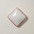 Wonderful pair of mid-century flush-mount ceiling or wall lights in white murano blown glass with an elegant red glass...