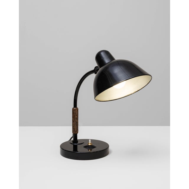 1930s German Model L99 Metal Table Lamp By Siemens For Sale - Image 10 of 18