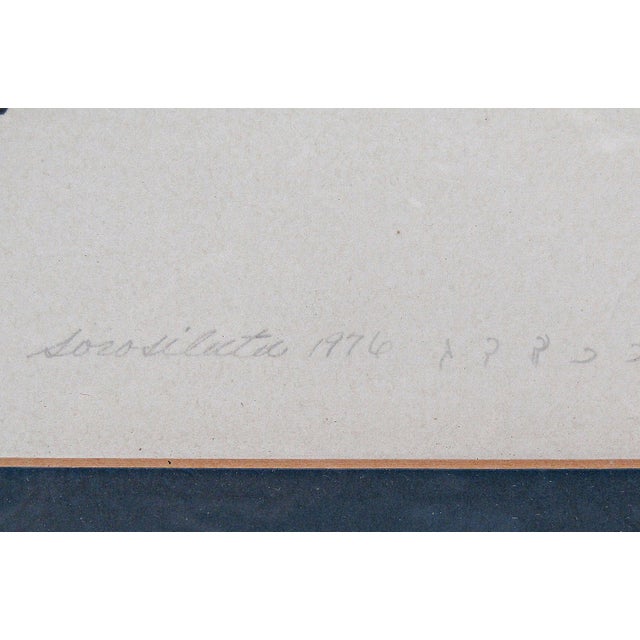 Cape Dorset “Ice Fishing” Inuit Lithograph by Sorosiluto Ashoona, 1976 (43/50), Framed For Sale - Image 11 of 12