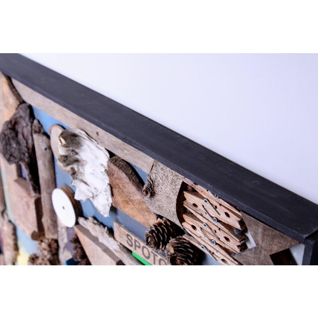 Brutalist Sculptural Composition, 1970s, Mixed Media, Framed For Sale - Image 10 of 16